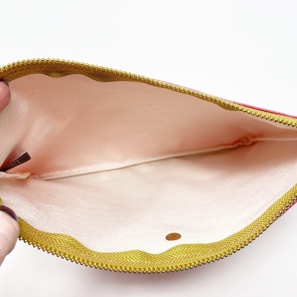 Vegan Leather Hot Pink Zip Top Bag NWOT - Picture 7 of 9